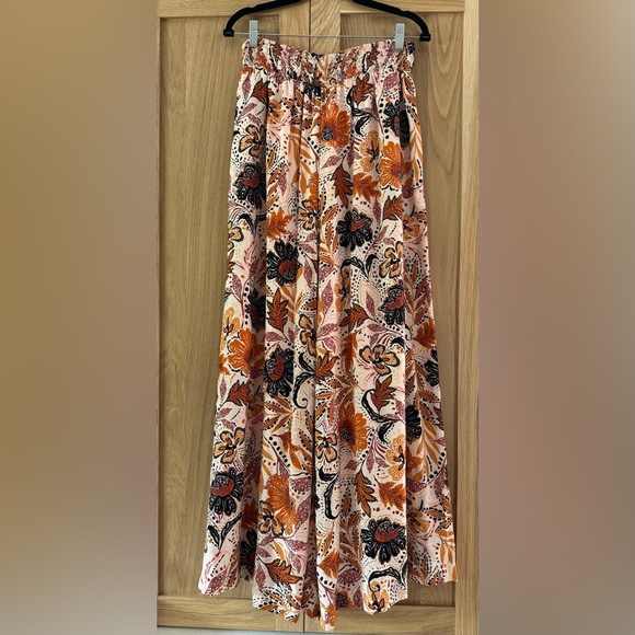 En Creme Orange Brown palazzo pants - Picture 1 of 4